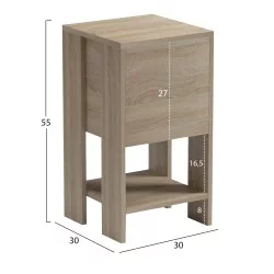 ΚΟΜΟΔΙΝΟ ARGUS HM18378.01 ΜΕΛΑΜΙΝΗ SONAMA 30x30x55Υεκ.