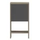 ΚΟΜΟΔΙΝΟ ARGUS HM18378.13 ΜΕΛΑΜΙΝΗ SONAMA/ΓΚΡΙ 30x30x55Υεκ.