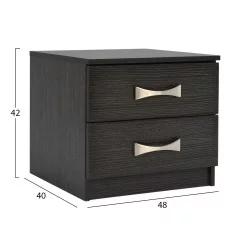 ΚΟΜΟΔΙΝΟ ΜΕ 2 ΣΥΡΤΑΡΙΑ ΚΑΙ ΧΕΡΟΥΛΙ ASHLYN HM2235.01 ZEBRANO 48x40x42Yεκ.
