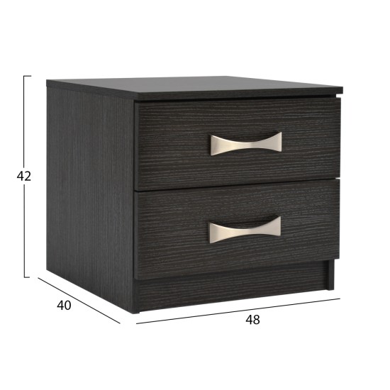 ΚΟΜΟΔΙΝΟ ΜΕ 2 ΣΥΡΤΑΡΙΑ ΚΑΙ ΧΕΡΟΥΛΙ ASHLYN HM2235.01 ZEBRANO 48x40x42Yεκ.