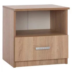 ΚΟΜΟΔΙΝΟ ΜΕ ΣΥΡΤΑΡΙ ADLER HM2431.01 ΜΕΛΑΜΙΝΗ SONAMA OAK 45x40x48Υεκ.