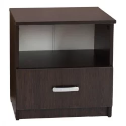 ΚΟΜΟΔΙΝΟ ΜΕ ΣΥΡΤΑΡΙ ADLER HM2431.02 ΜΕΛΑΜΙΝΗ WENGE 45x40x48Υεκ.
