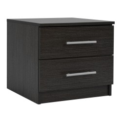 ΚΟΜΟΔΙΝΟ ΜΕΛΑΜΙΝΗΣ CHELSEA HM2220.01 ZEBRANO 48X40,5X41,5 εκ.