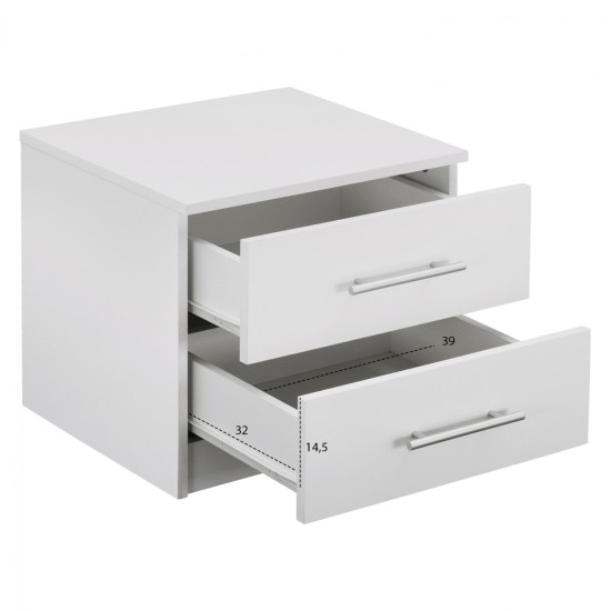 ΚΟΜΟΔΙΝΟ ΜΕΛΑΜΙΝΗΣ CHELSEA HM2220.05 ΛΕΥΚΟ 48x40,5x41,5 εκ. ΚΟΜΟΔΙΝΟ ΜΕΛΑΜΙΝΗΣ CHELSEA HM2220.05 ΛΕΥΚΟ 48x40,5x41,5 εκ.