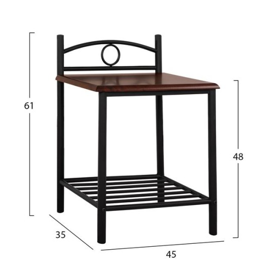 ΚΟΜΟΔΙΝΟ REVEN HM387 ΑΠΟ ΜΕΤΑΛΛΟ ΚΑΙ ΞΥΛΟ 45x35x48-61 εκ. ΚΟΜΟΔΙΝΟ REVEN HM387 ΑΠΟ ΜΕΤΑΛΛΟ ΚΑΙ ΞΥΛΟ 45x35x48-61 εκ.
