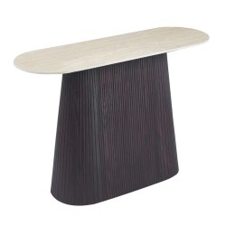 ΚΟΝΣΟΛΑ CATER HM18323 ΚΕΡΑΜΙΚΟ TOP ΟΨΗ ΤΡΑΒΕΡΤΙΝΑΣ-MDF ΒΑΣΗ 120x40x78Υεκ.