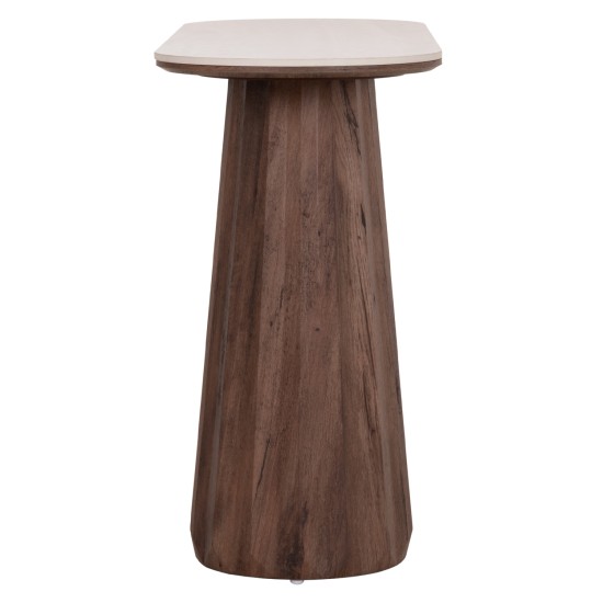 ΚΟΝΣΟΛΑ WALDEN HM18439 ΚΕΡΑΜΙΚΟ TOP ΤΡΑΒΕΡΤΙΝΑ--MDF ΒΑΣΗ ΚΑΡΥΔΙ 120x40x76Υεκ