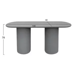 ΚΟΝΣΟΛΑ KENJI HM6584.01 FIBER CEMENT ΣΕ ΓΚΡΙ--140x40x78Υεκ.