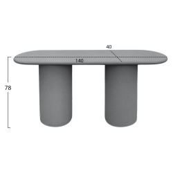 ΚΟΝΣΟΛΑ KENJI HM6584.01 FIBER CEMENT ΣΕ ΓΚΡΙ--140x40x78Υεκ.