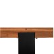 ΚΟΝΣΟΛΑ SHIRE HM9800 ΑΝΑΚΥΚΛΩΜΕΝΟ ΞΥΛΟ TEAK-ΜΑΥΡΕΣ ΜΕΤΑΛΛΙΚΕΣ ΒΑΣΕΙΣ 240x50x90Yεκ