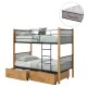 ΚΟΥΚΕΤΑ ΜΕ 2 ΣΥΡΤΑΡΙΑ & 2 ΣΤΡΩΜΑΤΑ 90X190εκ RAYVEN HM10749.05 ΞΥΛΟ ΚΑΡΥΔΙ ΚΑΙ ΜΕΤΑΛΛΟ