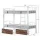 ΚΟΥΚΕΤΑ ΜΕ 2 ΣΥΡΤΑΡΙΑ ΚΑΦΕ & ΣΤΡΩΜΑΤΑ 90X190εκ FLOOR HM10749.03 ΜΕΤΑΛΛΟ ΜΑΥΡΟ