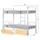 ΚΟΥΚΕΤΑ ΜΕ 2 ΣΥΡΤΑΡΙΑ SONAMA & ΣΤΡΩΜΑΤΑ 90X190εκ FLOOR HM10749.04 ΜΕΤΑΛΛΟ ΜΑΥΡΟ