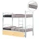 ΚΟΥΚΕΤΑ ΜΕ 2 ΣΥΡΤΑΡΙΑ SONAMA & ΣΤΡΩΜΑΤΑ 90X190εκ FLOOR HM10749.02 ΜΕΤΑΛΛΟ ΛΕΥΚΟ