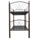 ΚΟΥΚΕΤΑ ΜΕ ΣΤΡΩΜΑΤΑ STOREY HM10749.10 ΜΕΤΑΛΛΟ & ΞΥΛΟ RUBBERWOOD--ΣΤΡΩΜΑΤΑ 90x190εκ.