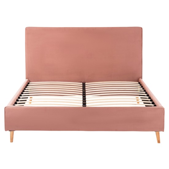 ΚΡΕΒΑΤΙ INDRA ΑΠΟ ΒΕΛΟΥΔΟ ΣΑΠΙΟ ΜΗΛΟ HM662.12 ΓΙΑ ΣΤΡΩΜΑ 160x200 EK.