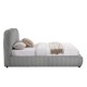 ΚΡΕΒΑΤΙ ΜΕ ΑΠΟΘ.ΧΩΡΟ KALLY HM729.01 ΓΚΡΙ FEAUX FUR ΥΦΑΣΜΑ--ΓΙΑ ΣΤΡΩΜΑ 160x200εκ