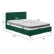 ΚΡΕΒΑΤΙ ΔΙΠΛΟ ΜΕ ΣΤΡΩΜΑ INDRA HM10810.13 ΚΥΠΑΡΙΣΣΙ ΒΕΛΟΥΔΟ--ΓΙΑ ΣΤΡΩΜΑ 160x200εκ