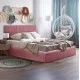 ΚΡΕΒΑΤΙ ΔΙΠΛΟ & ΣΤΡΩΜΑ BRILEY HM21272.02 ΣΑΠΙΟ ΜΗΛΟ ΒΕΛΟΥΔΟ ΜΕ ΑΠΟΘ.ΧΩΡΟ--ΓΙΑ 160x200εκ