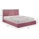 ΚΡΕΒΑΤΙ ΔΙΠΛΟ & ΣΤΡΩΜΑ BRILEY HM21272.02 ΣΑΠΙΟ ΜΗΛΟ ΒΕΛΟΥΔΟ ΜΕ ΑΠΟΘ.ΧΩΡΟ--ΓΙΑ 160x200εκ