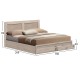 ΚΡΕΒΑΤΙ CAPRI HM312.02 ΜΕ 2 ΣΥΡΤΑΡΙΑ SONAMA ΓΙΑ ΣΤΡΩΜΑ 150X200εκ.
