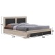 ΚΡΕΒΑΤΙ CAPRI HM312.04 ΜΕ 2 ΣΥΡΤΑΡΙΑ SONOMA-ΓΚΡΙ ΓΙΑ ΣΤΡΩΜΑ 150x200εκ.