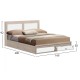 ΚΡΕΒΑΤΙ CAPRI HM312.06 ΜΕ 2 ΣΥΡΤΑΡΙΑ SONAMA ΛΕΥΚΟ ΓΙΑ ΣΤΡΩΜΑ 150x200 εκ.