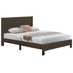 ΚΡΕΒΑΤΙ TRILLOP HM666.13 ΚΑΦΕ ΥΦΑΣΜΑ ΓΙΑ ΣΤΡΩΜΑ 160X200εκ.