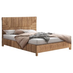 ΚΡΕΒΑΤΙ THAW HM672 ΞΥΛΟ ΤΕΑΚ ΣΚΕΛΕΤΟΣ-ΨΑΘΑ ΑΠΟ ΜΠΑΝΑΝΑ 180x200εκ.