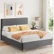 ΚΡΕΒΑΤΙ ΗΜΙΔΙΠΛΟ ΜΕ ΣΤΡΩΜΑ MAYLIN HM10758.10 ΓΚΡΙ ΥΦΑΣΜΑ--ΣΤΡΩΜΑ 120Χ200εκ