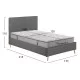ΚΡΕΒΑΤΙ ΗΜΙΔΙΠΛΟ ΜΕ ΣΤΡΩΜΑ MAYLIN HM10758.10 ΓΚΡΙ ΥΦΑΣΜΑ--ΣΤΡΩΜΑ 120Χ200εκ