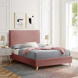 ΚΡΕΒΑΤΙ ΗΜΙΔΙΠΛΟ ΜΕ ΣΤΡΩΜΑ MAYLIN HM10802 ΒΕΛΟΥΔΟ ΣΑΠΙΟ ΜΗΛΟ--ΣΤΡΩΜΑ 120Χ200εκ