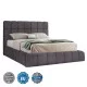 ΚΡΕΒΑΤΙ RAMON ΜΕ ΑΠΟΘ. ΧΩΡΟ HM720.22 ΥΦΑΣΜΑ TEDDY ΓΚΡΙ-ΓΙΑ ΣΤΡΩΜΑ 160x200εκ