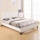 ΚΡΕΒΑΤΙ ΜΕ ΣΤΡΩΜΑ BECCA HM10803.01 ΛΕΥΚΟ PU--ΓΙΑ 150x200εκ