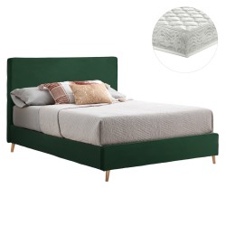 ΚΡΕΒΑΤΙ ΜΕ ΣΤΡΩΜΑ INDRA HM21280.04 ΚΥΠΑΡΙΣΣΙ ΒΕΛΟΥΔΟ--ΓΙΑ 160x200εκ