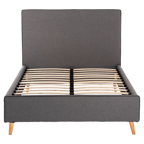 ΚΡΕΒΑΤΙ ΜΕ ΣΤΡΩΜΑ MAYLIN HM21281.03 ΓΚΡΙ ΥΦΑΣΜΑ--ΓΙΑ 120x200εκ