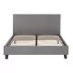 ΚΡΕΒΑΤΙ ΜΕ ΣΤΡΩΜΑ BECCA HM21283.04 ΓΚΡΙ ΥΦΑΣΜΑ--ΓΙΑ 150x200εκ
