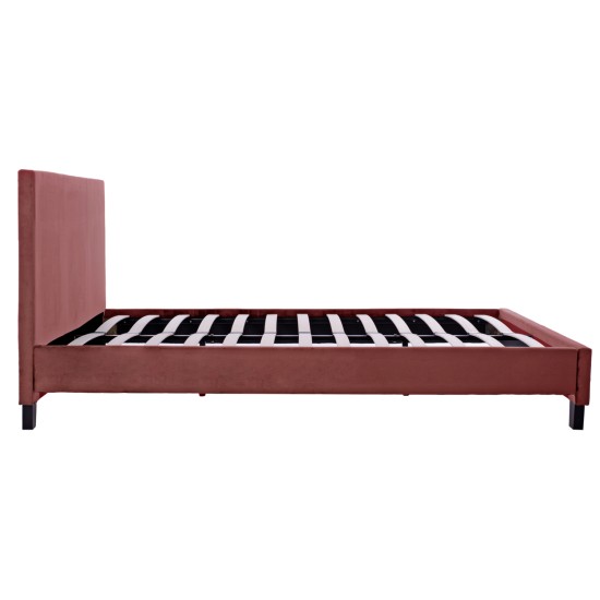 ΚΡΕΒΑΤΙ ΜΕ ΣΤΡΩΜΑ BECCA HM21283.05 ΣΑΠΙΟ ΜΗΛΟ ΒΕΛΟΥΔΟ--ΓΙΑ 150x200εκ