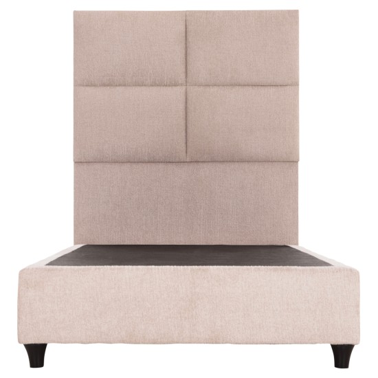 ΚΡΕΒΑΤΙ ΜΟΝΟ MILO HM652.32 ΜΠΕΖ TEDDY ΥΦΑΣΜΑ ΓΙΑ ΣΤΡΩΜΑ 90x200εκ