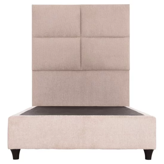 ΚΡΕΒΑΤΙ ΜΟΝΟ MILO HM652.32 ΜΠΕΖ TEDDY ΥΦΑΣΜΑ ΓΙΑ ΣΤΡΩΜΑ 90x200εκ