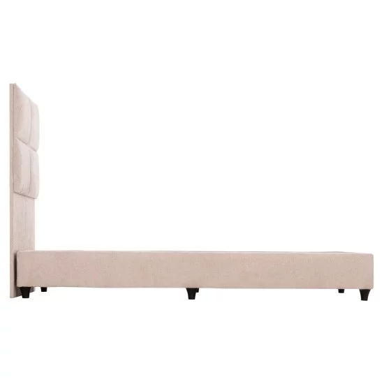 ΚΡΕΒΑΤΙ ΜΟΝΟ MILO HM652.32 ΜΠΕΖ TEDDY ΥΦΑΣΜΑ ΓΙΑ ΣΤΡΩΜΑ 90x200εκ
