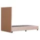 ΚΡΕΒΑΤΙ ΜΟΝΟ MILO HM652.32 ΜΠΕΖ TEDDY ΥΦΑΣΜΑ ΓΙΑ ΣΤΡΩΜΑ 90x200εκ