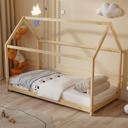 ΚΡΕΒΑΤΙ ΠΑΙΔΙΚΟ PEPE HM677.01 τ.MONTESSORI ΞΥΛΟ ΠΕΥΚΟ ΦΥΣΙΚΟ- 190x90εκ