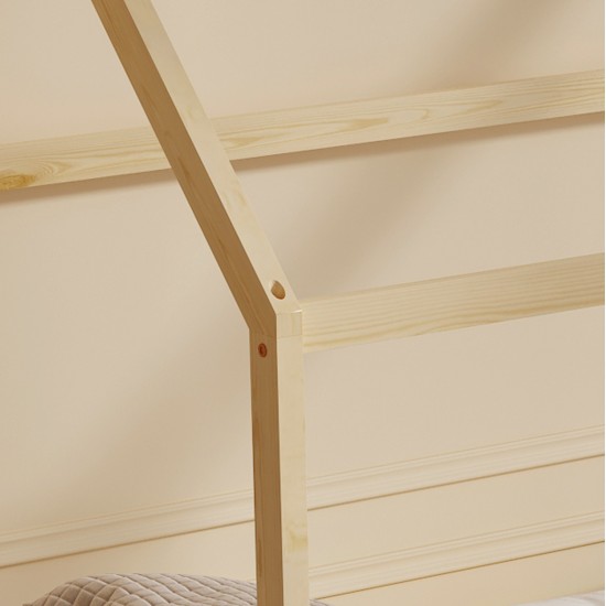 ΚΡΕΒΑΤΙ ΠΑΙΔΙΚΟ PEPE HM677.01 τ.MONTESSORI ΞΥΛΟ ΠΕΥΚΟ ΦΥΣΙΚΟ- 190x90εκ