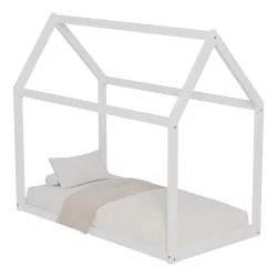 ΚΡΕΒΑΤΙ ΠΑΙΔΙΚΟ PEPE HM678.03 τ.MONTESSORI ΞΥΛΟ ΠΕΥΚΟ ΛΕΥΚΟ- 140x70εκ
