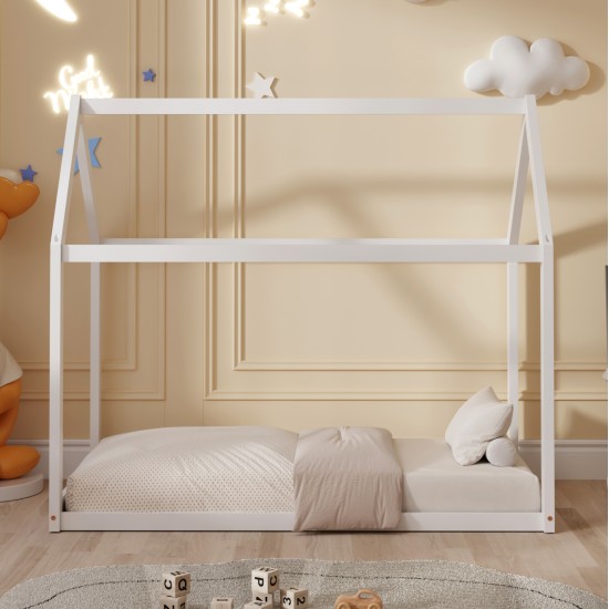 ΚΡΕΒΑΤΙ ΠΑΙΔΙΚΟ PEPE HM678.03 τ.MONTESSORI ΞΥΛΟ ΠΕΥΚΟ ΛΕΥΚΟ- 140x70εκ