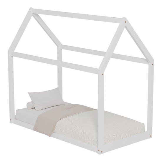 ΚΡΕΒΑΤΙ ΠΑΙΔΙΚΟ PEPE HM678.03 τ.MONTESSORI ΞΥΛΟ ΠΕΥΚΟ ΛΕΥΚΟ- 140x70εκ