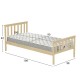 ΚΡΕΒΑΤΙ ΠΑΙΔΙΚΟ ΜΕ ΣΤΡΩΜΑ GIMLY HM21300 ΞΥΛΟ ΠΕΥΚΟΥ ΣΕ ΦΥΣΙΚΟ ΓΙΑ ΣΤΡΩΜΑ 90x190εκ