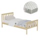 ΚΡΕΒΑΤΙ ΠΑΙΔΙΚΟ ΜΕ ΣΤΡΩΜΑ GIMLY HM21300 ΞΥΛΟ ΠΕΥΚΟΥ ΣΕ ΦΥΣΙΚΟ ΓΙΑ ΣΤΡΩΜΑ 90x190εκ