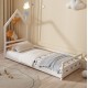 ΚΡΕΒΑΤΙ ΠΑΙΔΙΚΟ ΜΕ ΣΤΡΩΜΑ HOUSER HM21301 ΞΥΛΟ ΠΕΥΚΟΥ ΣΕ ΛΕΥΚΟ--ΣΤΡΩΜΑ 90x190εκ